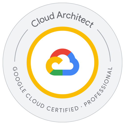 Professional Cloud Architect Certification — official Google Cloud certification badge